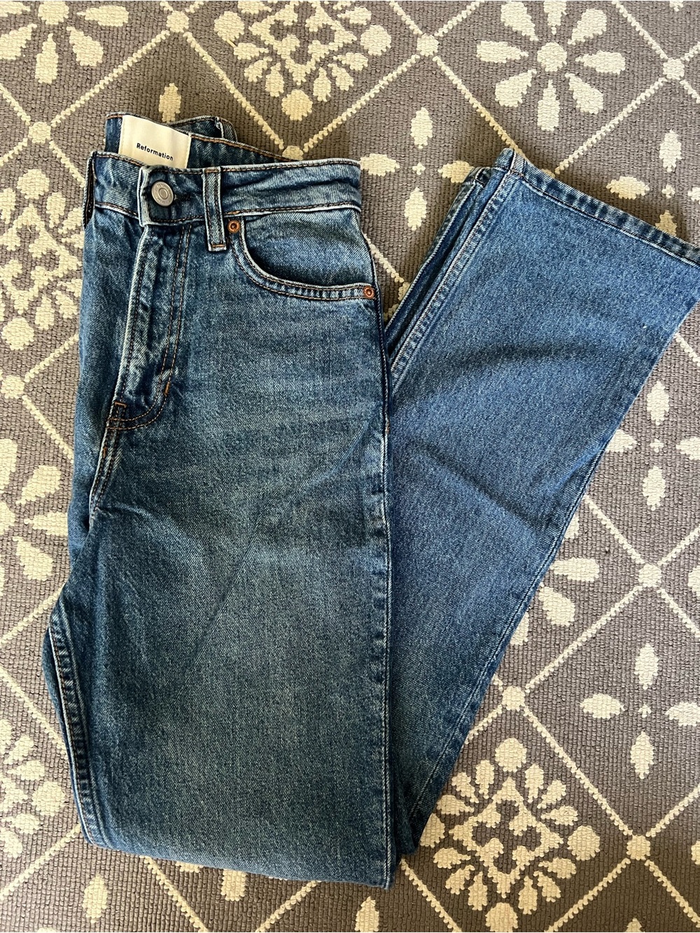 Reformation Women’s Classic Blue Denim Jeans